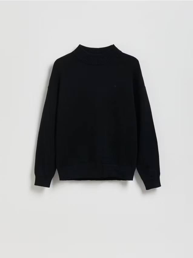 Reserved - Sweter ze stójką - czarny