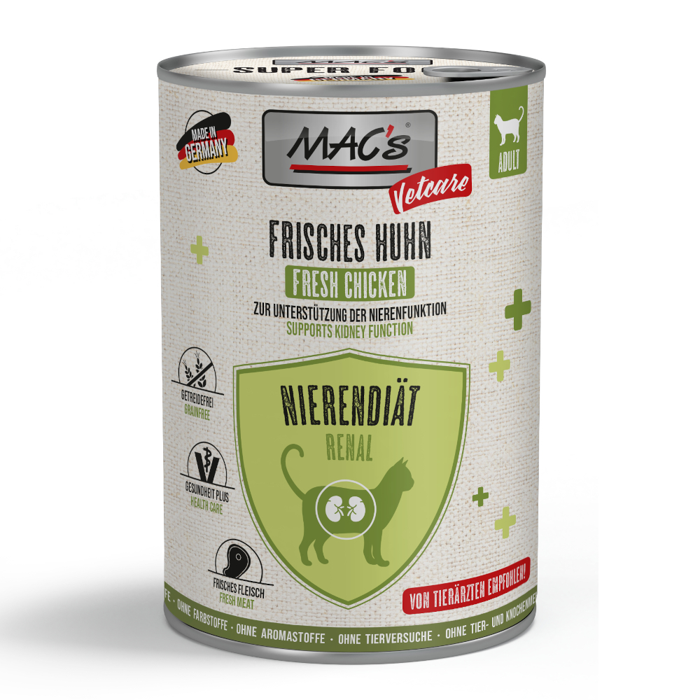Korzystny pakiet MAC's CAT Vetcare Renal, 24 x 400 g - Kurczak