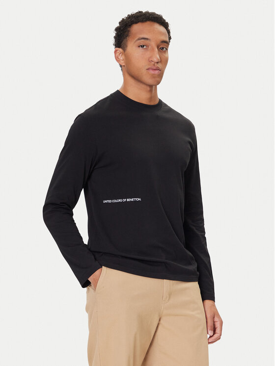 United Colors Of Benetton Koszulka piżamowa 30964M021 Czarny Regular Fit miniaturka