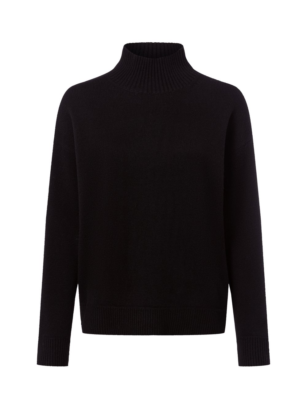 Marie Lund Damski sweter merino Kobiety Wełna merino czarny, XXL