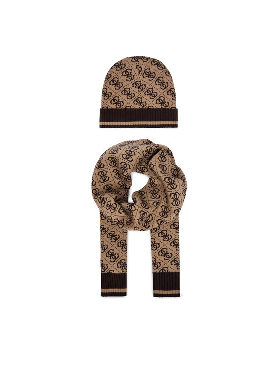 Guess Zestaw Szalik i Czapka GFBOXM P6102 Beżowy