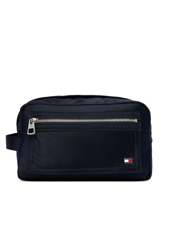 Tommy Hilfiger Kosmetyczka Enamel Flag Travel Washbag AM0AM14111 Granatowy