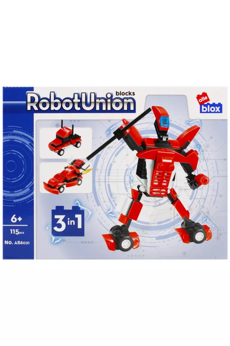 Klocki konstrukcyjne Robot 115 elementów ALLEBLOX