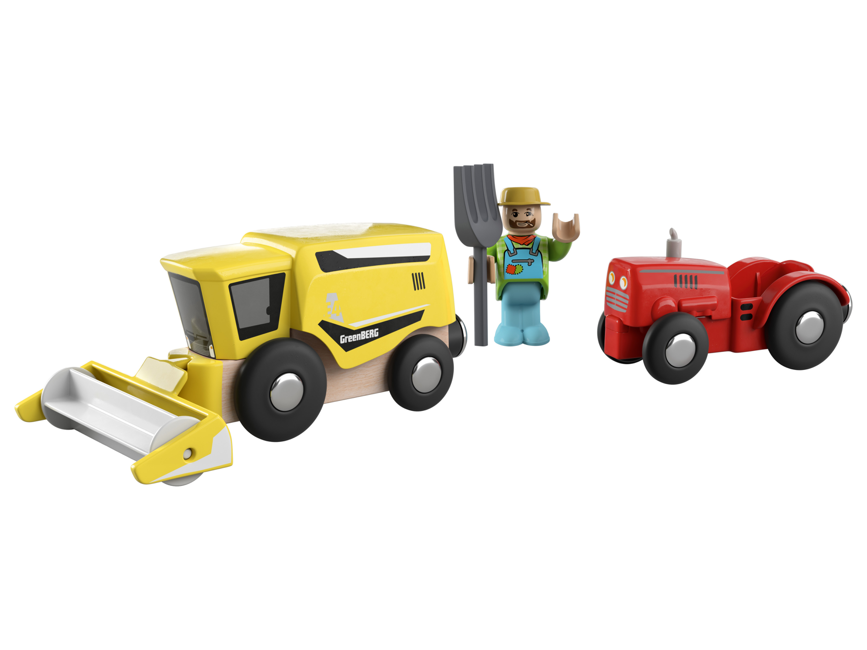 Playtive Zestaw pojazdów ze złączem magnetycznym, z figurką (Pojazdy rolnicze) miniaturka