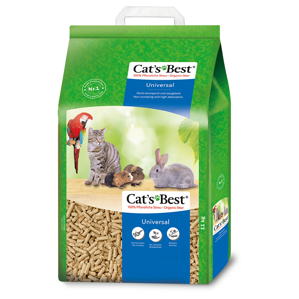Cat's Best Universal żwirek dla kota i małych zwierząt, niezbrylający się - 20 l (ok 11 kg.)