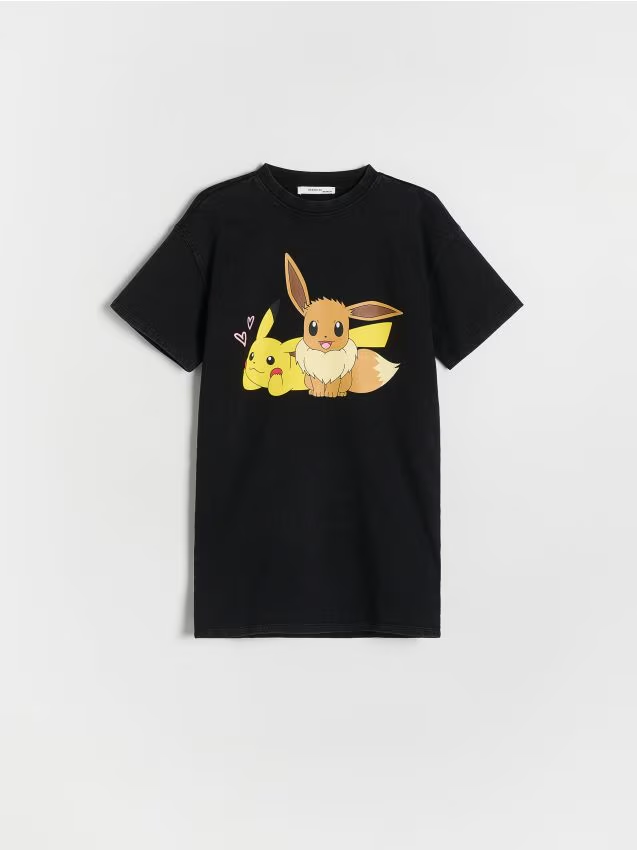 Reserved - Sukienka Pokémon - czarny