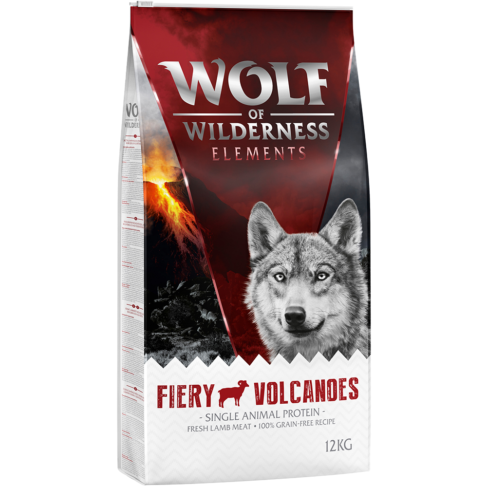 Wolf of Wilderness Monoprotein Sensitive „Fiery Volcanoes”, jagnięcina - bez zbóż - 12 kg