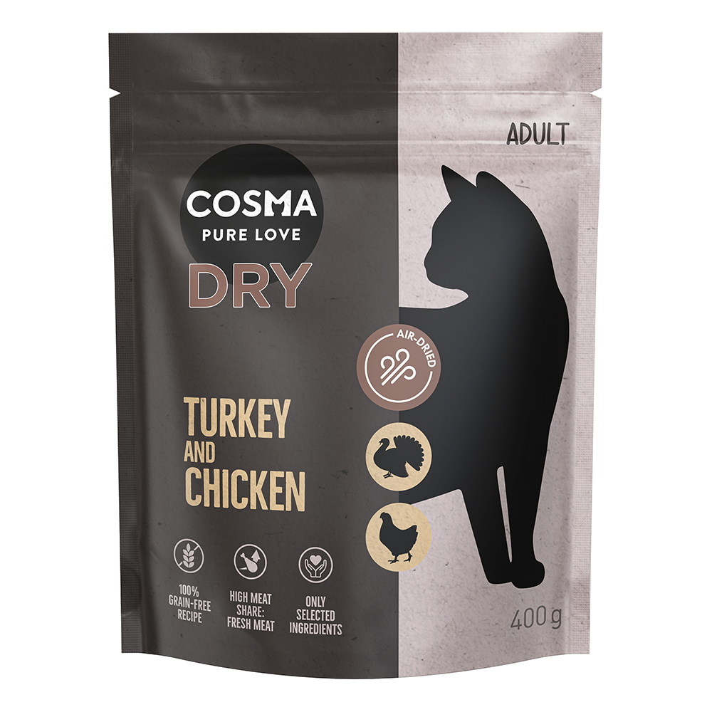Cosma sucha karma dla kota, indyk i kurczak - 400 g