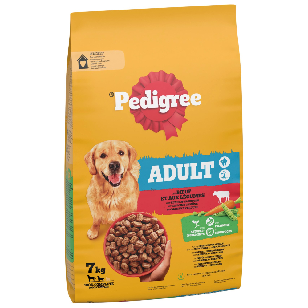 Pedigree Adult z wołowiną i warzywami - 2 x 7 kg