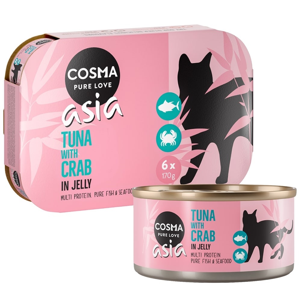 Cosma Asia w galarecie, 6 x 170 g - Tuńczyk z krabami