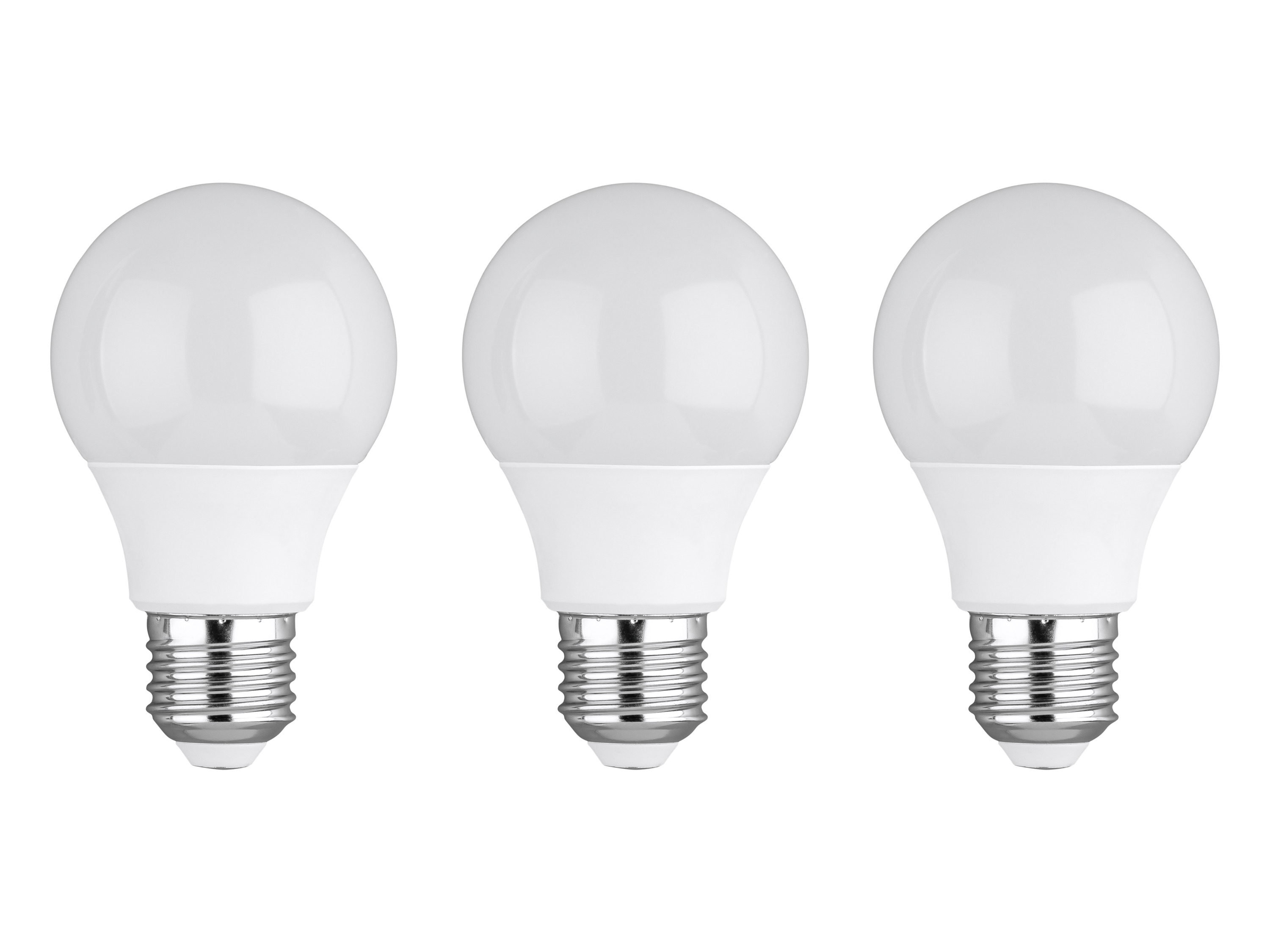 LIVARNO home Zestaw 2 lub 3 żarówek LED (Gruszka 4,2W E27, 3 szt., mleczny)