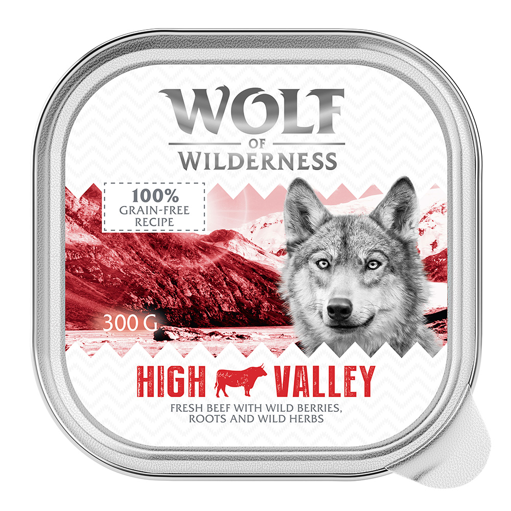 Wolf of Wilderness Monoprotein Adult, 6 x 300 g - High Valley - wołowina