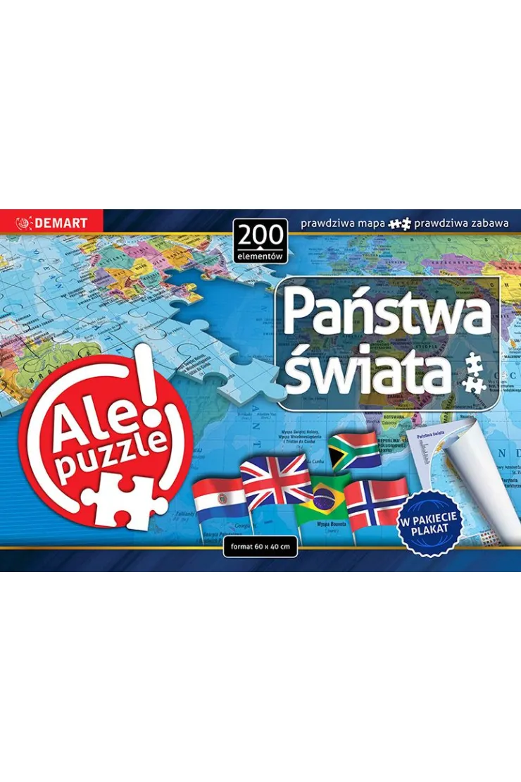 Puzzle 200 el. Państwa świata