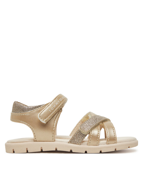 Tommy Hilfiger Sandały T1A2-33771-1381 S Złoty