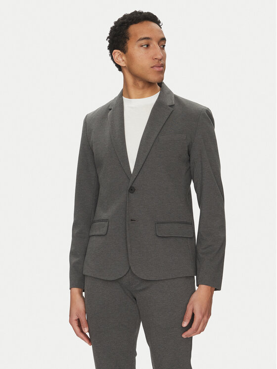 Blend Marynarka 20716657 Szary Regular Fit miniaturka