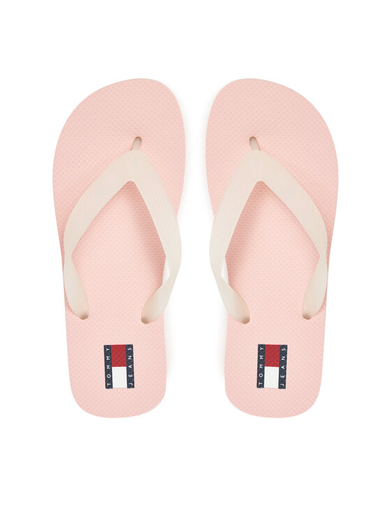 Tommy Jeans Japonki Tjw Logo Flip Flop EN0EN02447 Różowy