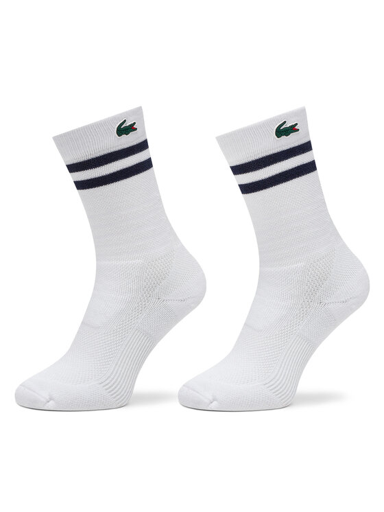 Lacoste Skarpety długie RA1095 Biały