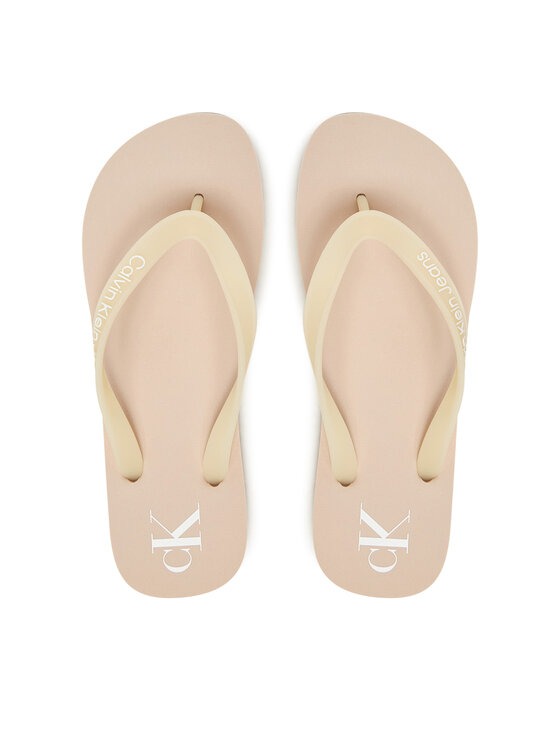 Calvin Klein Jeans Japonki Beach Sandal Transparent Tpu YW0YW01829 Różowy
