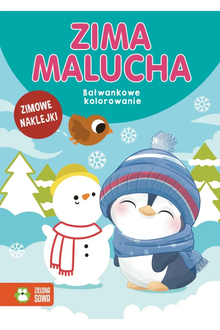 Bałwankowe kolorowanie. Zima malucha