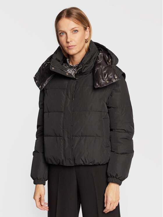 Patrizia Pepe Kurtka zimowa 2O0008/A150-K103 Czarny Regular Fit