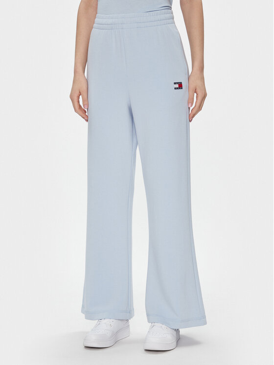 Tommy Jeans Spodnie dresowe DW0DW17312 Błękitny Wide Leg