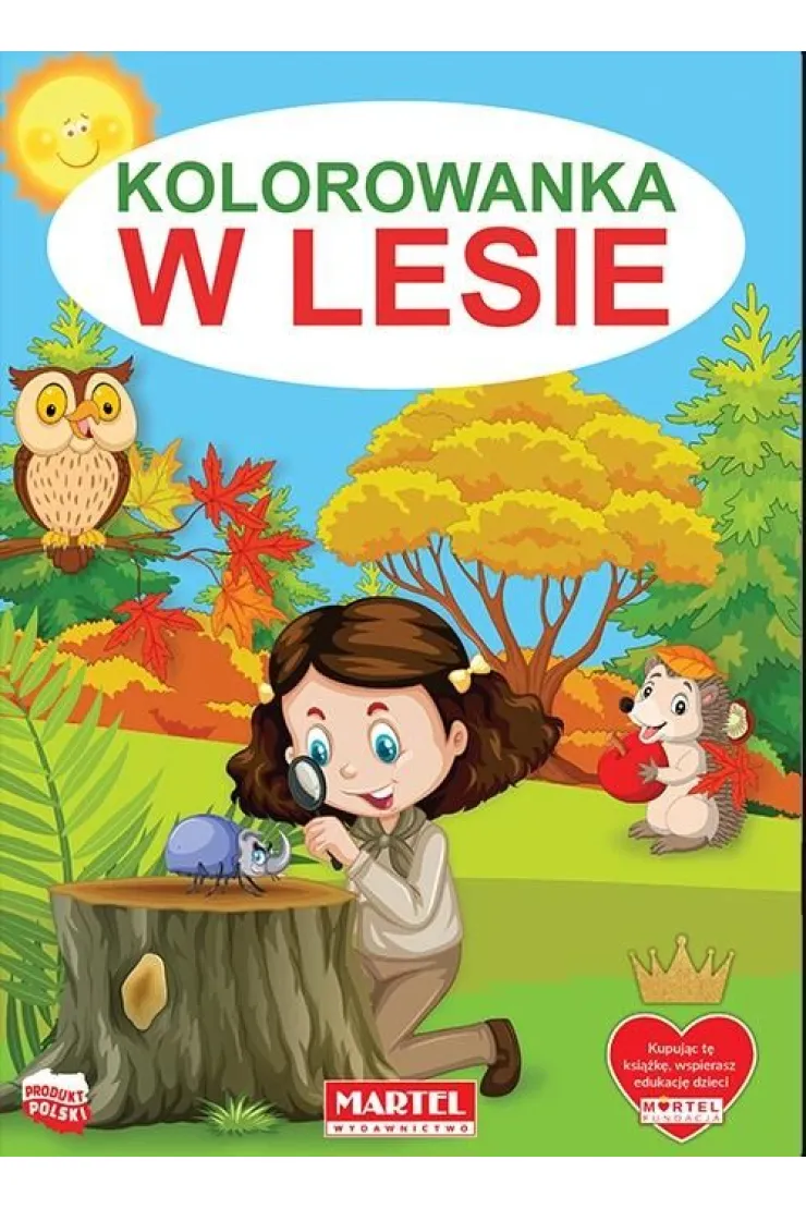 Kolorowanka. W lesie