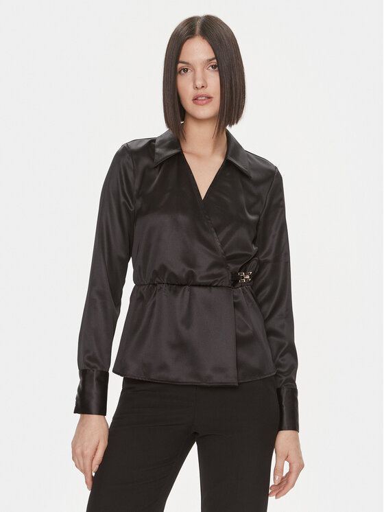 Liu Jo Bluzka MF3216 T3450 Czarny Regular Fit