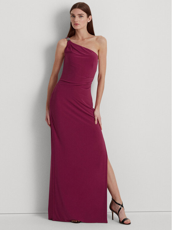 Lauren Ralph Lauren Sukienka wieczorowa 253751483025 Różowy Slim Fit