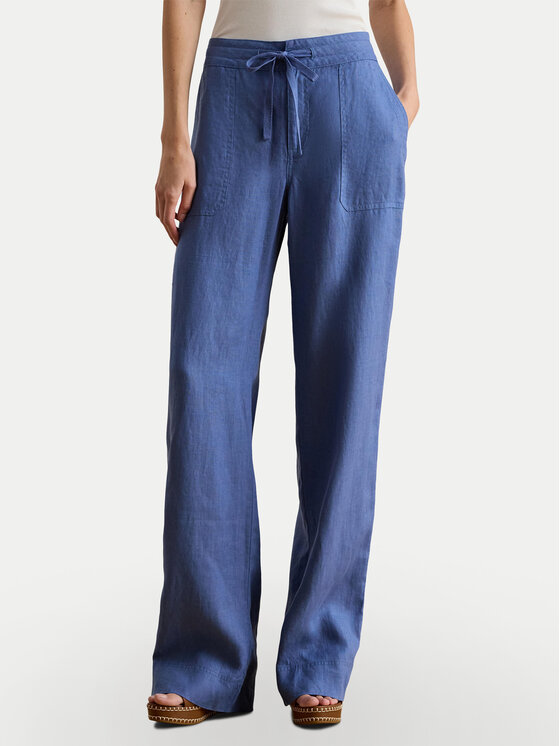 LAUREN RALPH LAUREN Spodnie materiałowe 200735136025 Niebieski Regular Fit