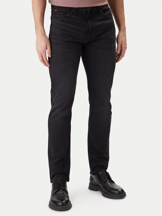 HUGO Jeansy 50555179 Szary Regular Fit