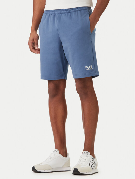 EA7 Emporio Armani Szorty sportowe 8NPS65 PJVRZ UB064 Niebieski Regular Fit