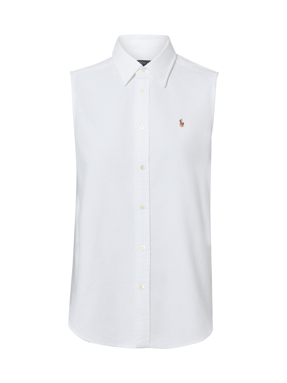 Polo Ralph Lauren Damska bluzka koszulowa Kobiety Bawełna biały, L