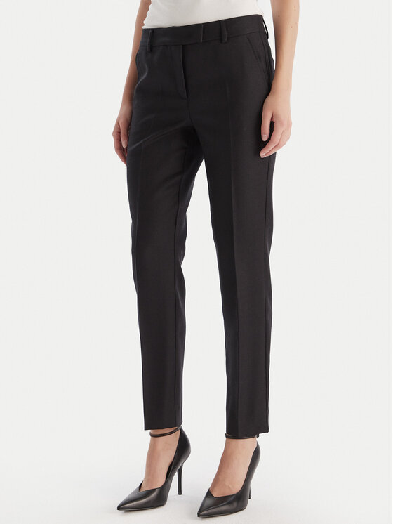 Marella Chinosy Margie 2523136232 Czarny Slim Fit