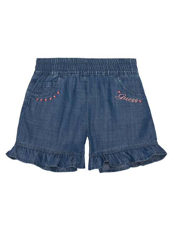 Guess Szorty jeansowe K6GD06 D3X30 Niebieski Regular Fit
