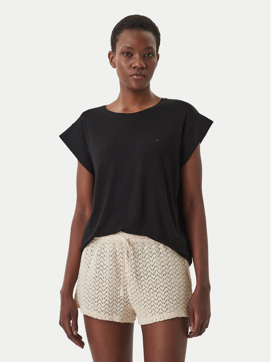 Emporio Armani T-Shirt EW003407 AF20240 UC001 Czarny Regular Fit