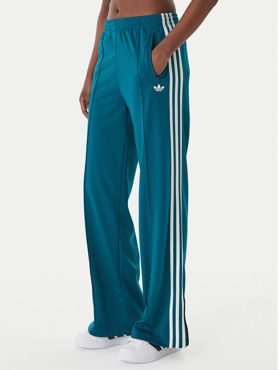 adidas Spodnie dresowe Firebird KG3701 Zielony Loose Fit