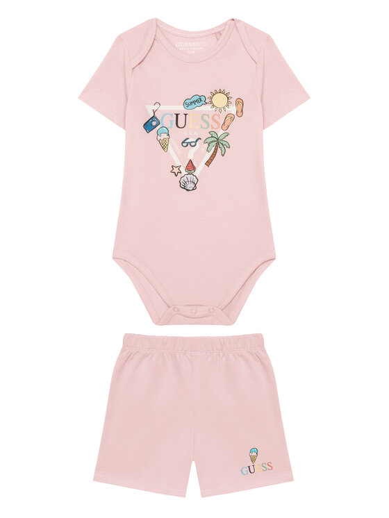 Guess Zestaw dla niemowląt H6GW08 K6YW1 Różowy Regular Fit