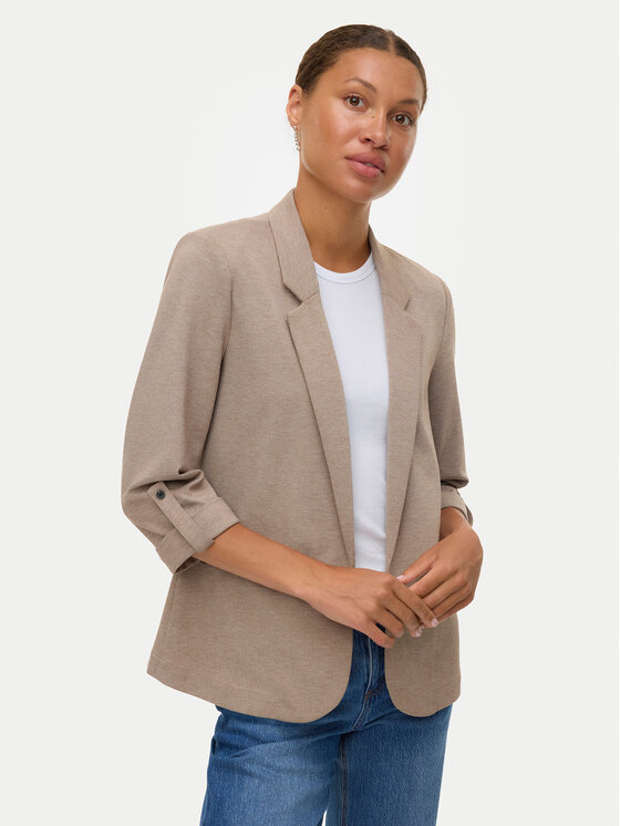 Vero Moda Marynarka Eva 10331948 Beżowy Loose Fit