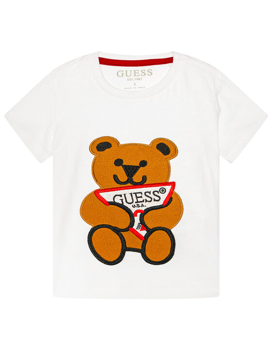 Guess T-Shirt N0BI22 I3Z00 Biały Regular Fit
