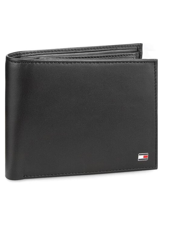 Tommy Hilfiger Portfel Eton Cc Flap And Coin Pocket AM0AM00652 Czarny