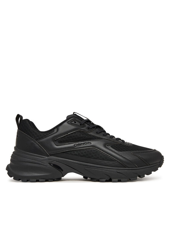 Calvin Klein Sneakersy Hike Runner Laceup Strip M-Lt HM0HM02154 Czarny