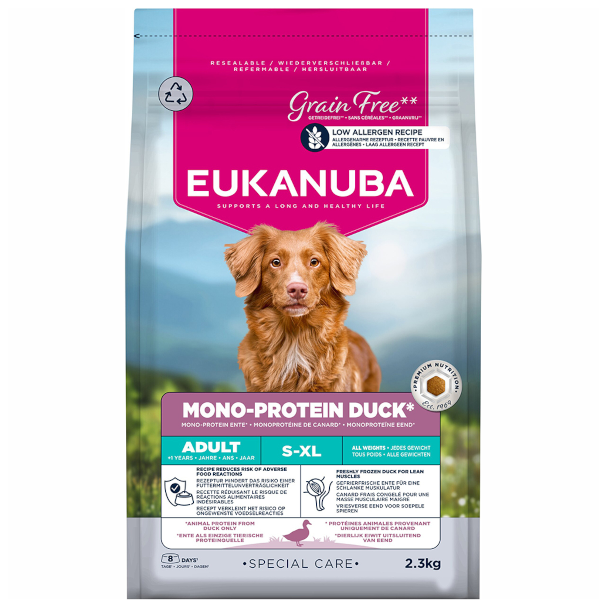Eukanuba Special Care Mono-Protein Adult, kaczka - 2,3 kg
