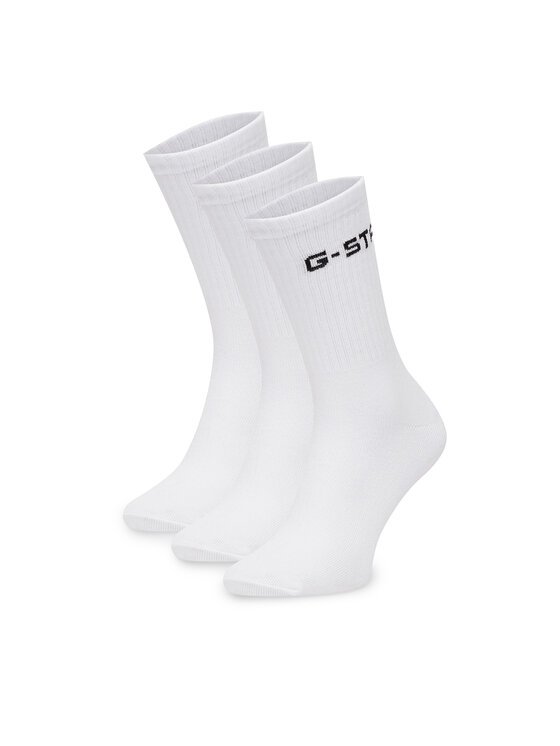 G-Star Raw Skarpety krótkie AS_G_STAR_001W_SS25 (3-PACK) Biały