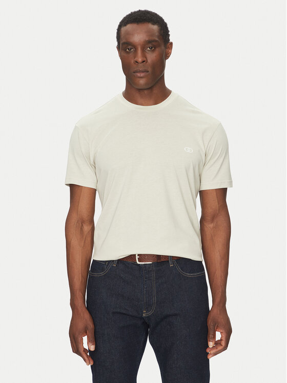 Liu Jo T-Shirt QA5174 J4805 Beżowy Regular Fit