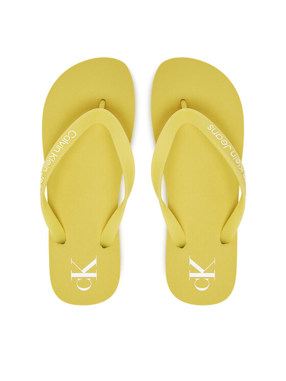 Calvin Klein Jeans Japonki Beach Sandal Transparent Tpu YW0YW01829 Żółty