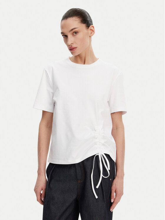 French Connection T-Shirt 76QZA Biały Relaxed Fit