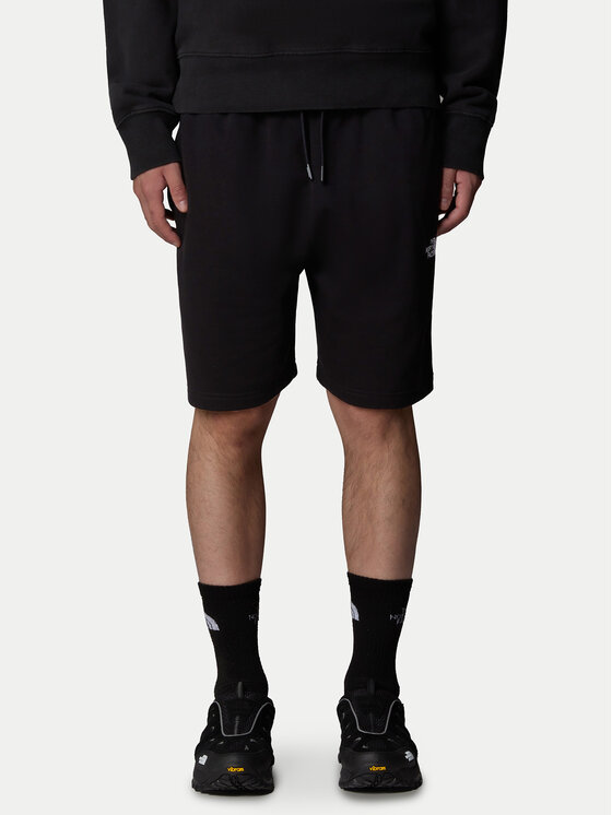 The North Face Szorty sportowe Essential NF0A8C2G Czarny Loose Fit