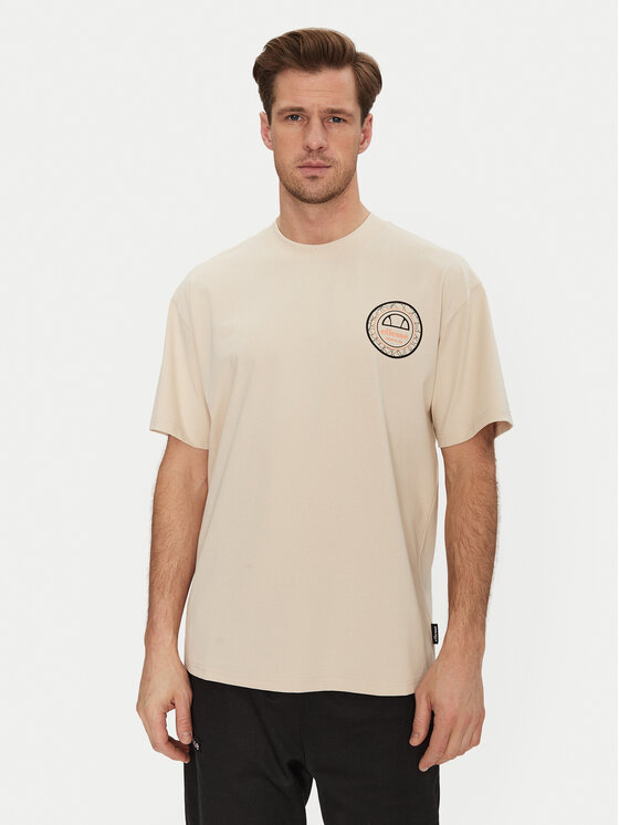 Ellesse T-Shirt Duomo SHZ21889 Beżowy Relaxed Fit