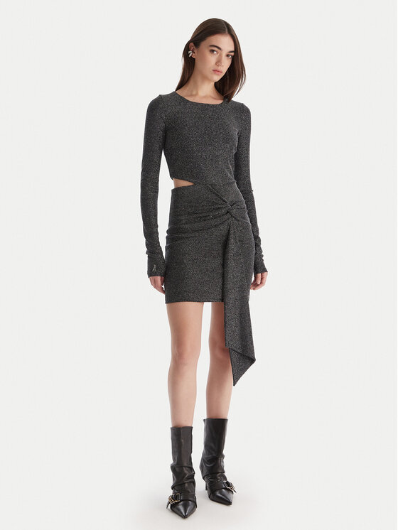 Patrizia Pepe Sukienka koktajlowa 2A2972/J340-K478 Czarny Regular Fit