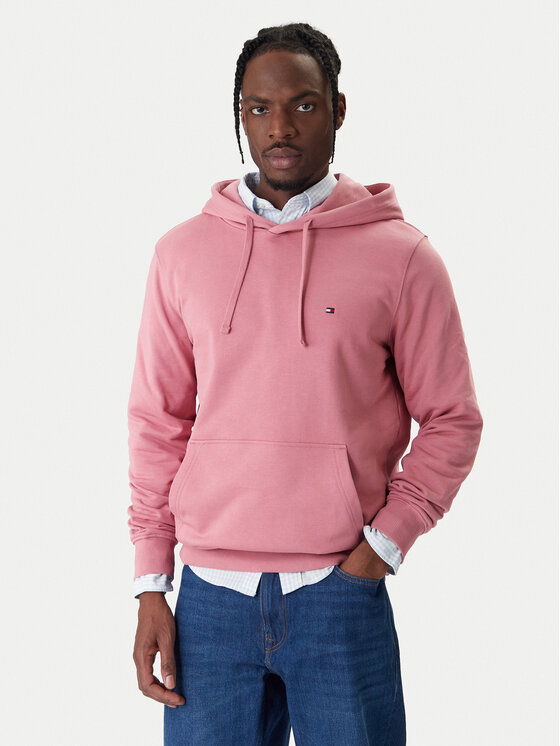 Tommy Hilfiger Bluza Essential MW0MW37235 Różowy Regular Fit